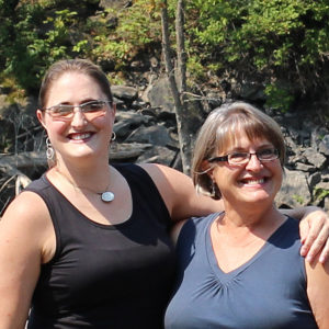 Sarah and Sue on the Trenton Falls Scenic Trail in Barneveld, NY.