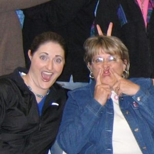 Sarah and Sue at Ethel's 100th birthday party.