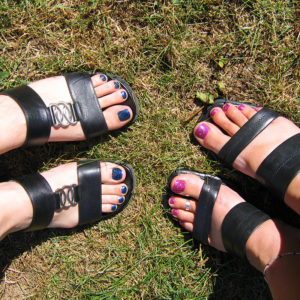 Pretty pedicures.