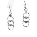 E1708 Celtic visions chain stainless steel chainmaille earrings