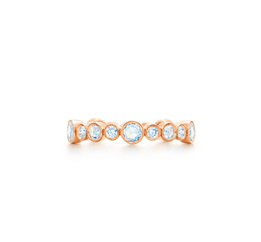 Tiffany cobblestone diamond band ring