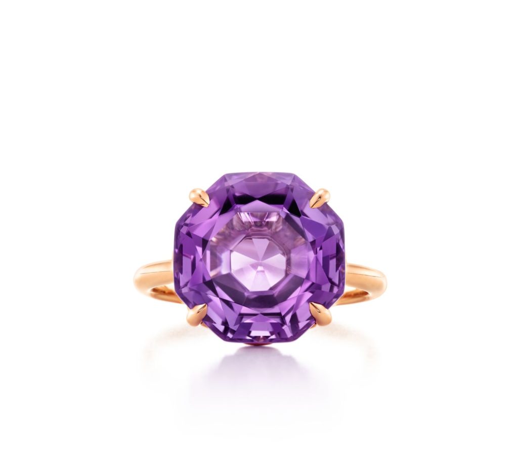 Tiffany sparklers octagonal amethyst ring